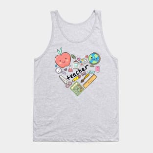 Teaching is a work of heart Tank Top